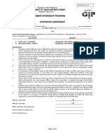 Dole-GIP Form B Internship Agreement