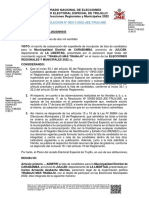 JEE Trujillo admite lista de candidatos para Municipalidad de Carabamba