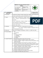 Sop Pemberian Oksigen Nasal Kanul