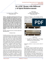 Shear Capacity of RC Beams With Different Patterns of Spiral Reinforcements