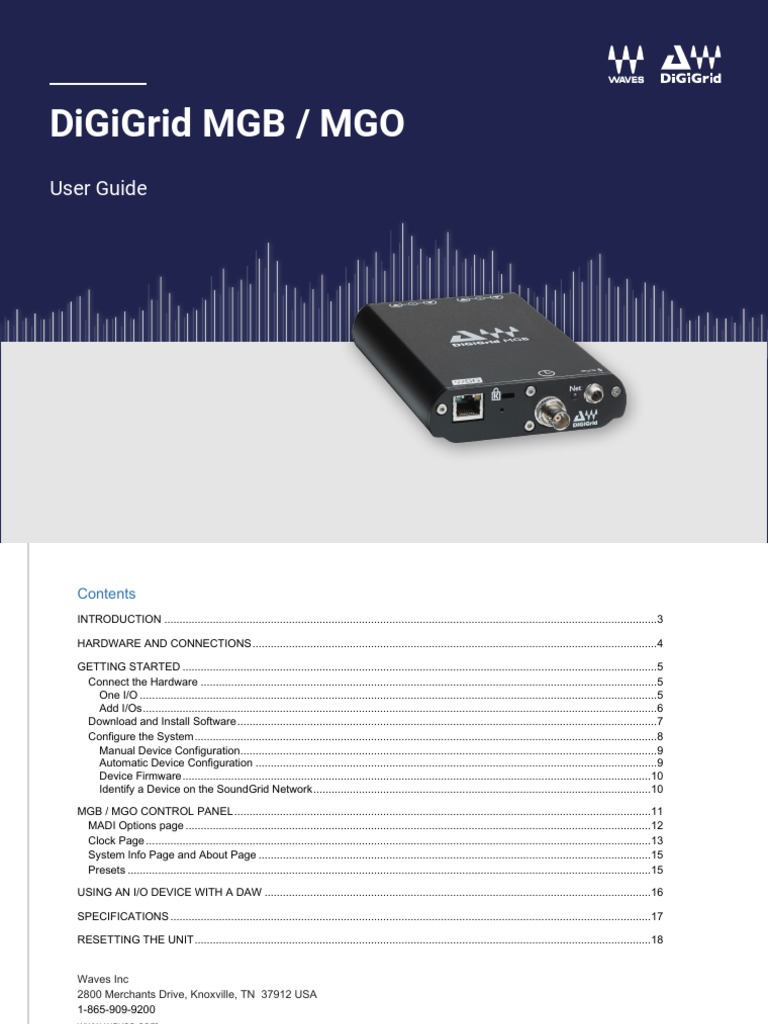 MGB MGO User Guide | PDF | Computer Network | Device Driver