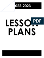 2022 2023 Lesson Plan Book 2 Preps BLANK