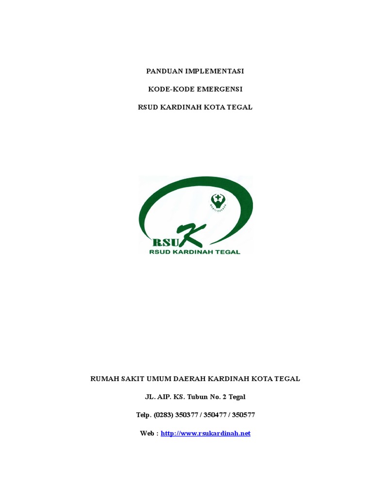 Panduan Implementasi Kode-Kode Rsud Kardinah | PDF