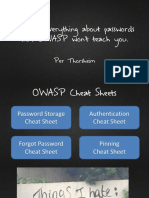 (Almost) Everything About Passwords That OWASP OWASPGbg 20140218 Per Thorsheim