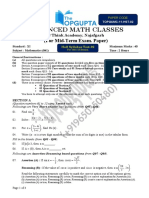 XI Half Syllabus Test 2 Maths OP GUPTA