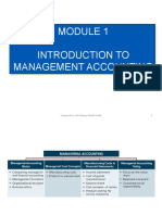 MODULE 1 Managerial Accounting