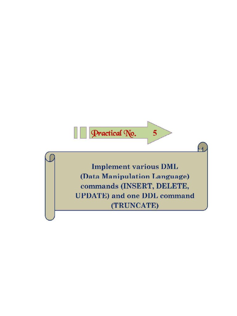 PRACTICAL-3 DML COMMANDS | PDF