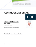 Ahmed Ali CV