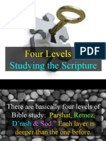 Four Levels of Studying The Scripture