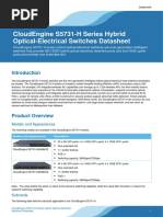 Huawei CloudEngine S5731-H Series Hybrid Optical-Electrical Switches Datasheet