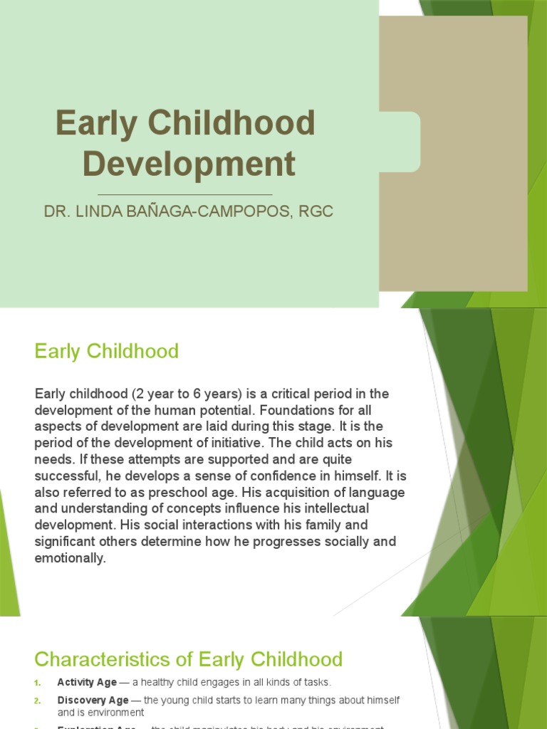 4early Childhood Development Powerpoint Presentation Pdf Early