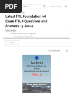 Latest ITIL Foundation v4 Exam ITIL 4 Questions and Answers - y