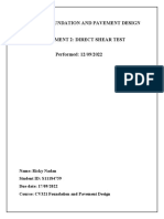 CV321: Direct Shear Test Determines Soil Shear Strength Parameters