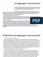 8 Manfaat Perdagangan Internasional