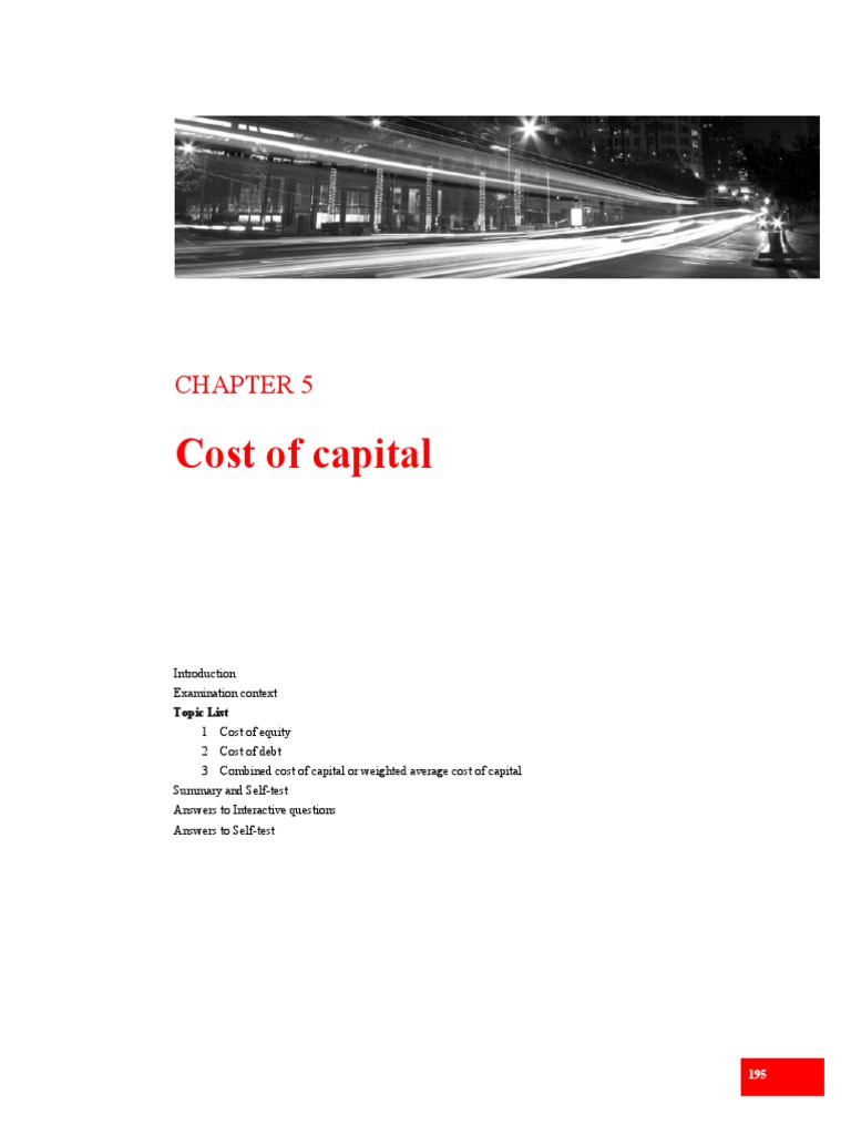 Understanding Cost of Capital Models | PDF | Cost Of Capital | Dividend