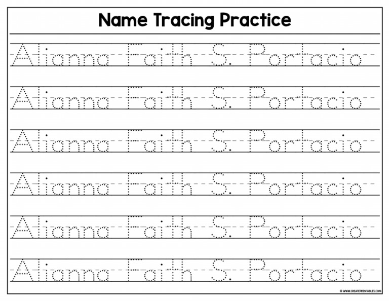Name tracing practice c99c 4026 2c71 pdf