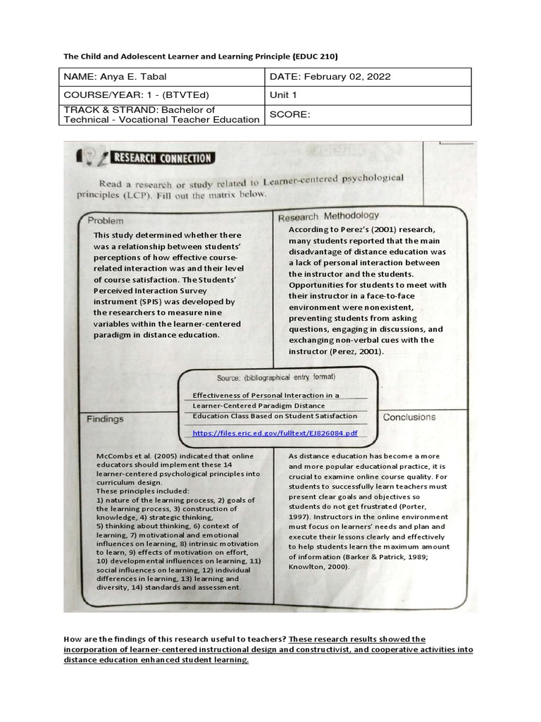 Educ 210 1st Year Module 1 2 Anya E Tabal Download Free Pdf
