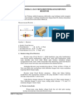 Membaca Dan Mengidentifikasi Komponen Resistor: Modul Elka 2.1 Auvi
