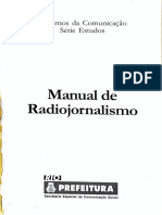 Manual Radiojornalismo guia entrevistas otimizar