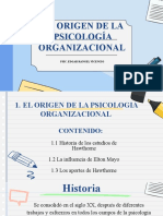 1 El Origen de La Psicología Organizacional