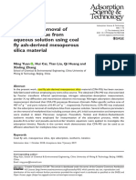 Adsorptive Removal of Methylene Blue From Aqueous Solution Using Coal Fly Ash-Derived Mesoporous Silica Material