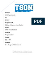 Asignación 01 - Códigos Máquina y Ensamblador - 229397