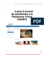 Guia para El Acceso de Estudiantes La Plataforma Virtual