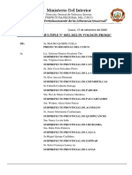 Memorandum Multiple 032-2022 Ii Congreso Regional de Autoridades Politicas