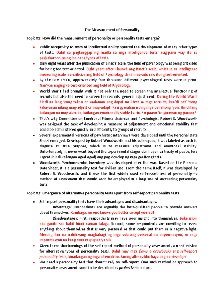 Psych Assessment | PDF