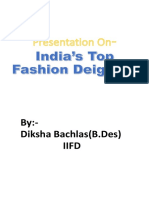 India Top Fashion Designer Edited
