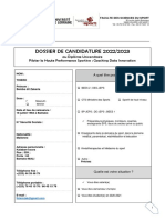 Du Ihps-Cdi - Dossier Candidature 2022-2023
