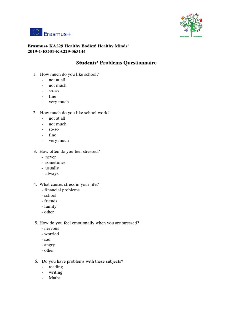 Student Stress and School Preferences | PDF | Teachers | Behavior ...