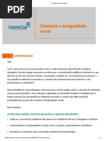 Cidadania e Desigualdade Social