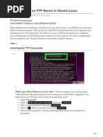 Setting Up An FTP Server