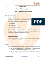 Class 11 Business Studies Chapter 7 - RJ, Evision Notes