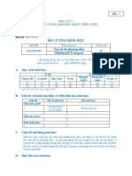 BM 11 -VẬN TẢI ĐA PHƯƠNG THỨC DV - PHƯƠNG revised