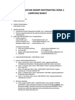 Laporan Kegiatan MGMP Matematika Zona 1 Lampung Barat