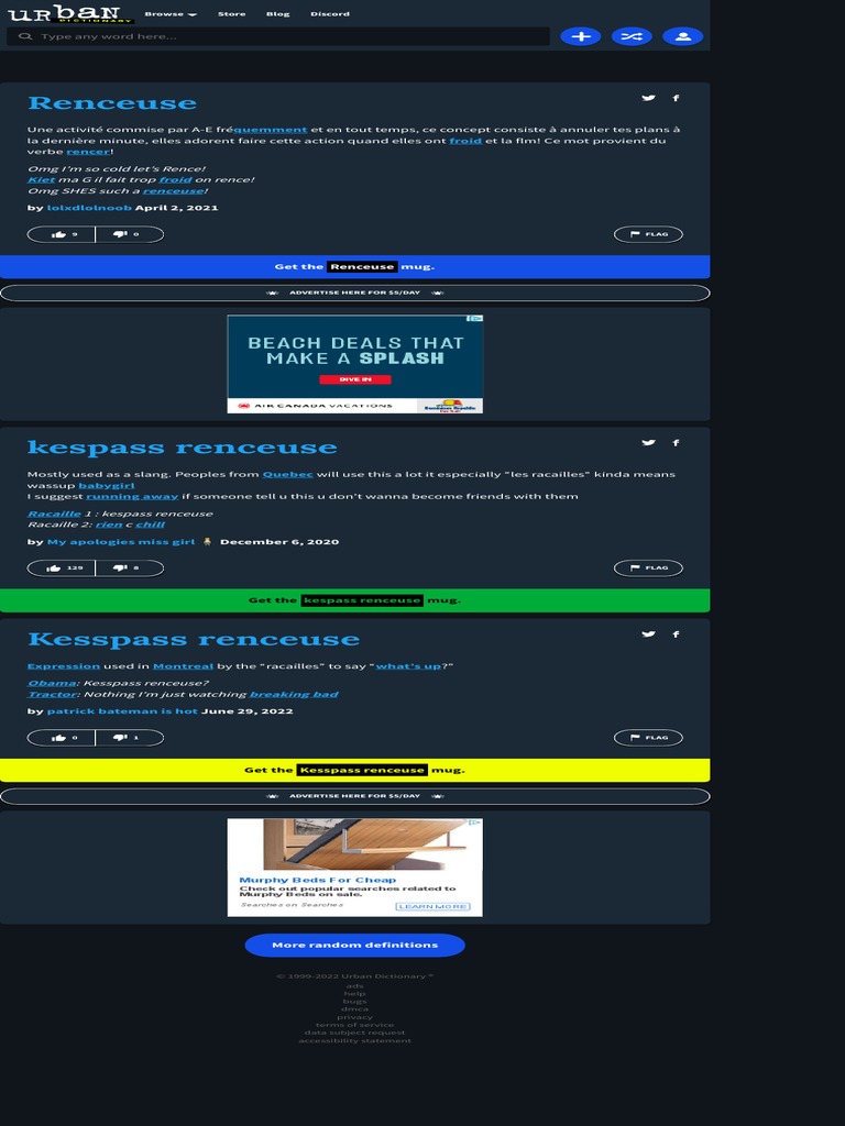 Urban Dictionary Renceuse | PDF