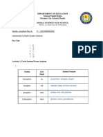 SEVILLA - Introduction To Earth System Science Answer Sheet - Earth Science 11