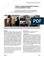 An Exploratory Study of Augmented Reality Presence For Tutoring Machine Tasks