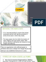 State and Non State Actors