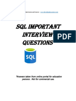 SQL Interview Important Q