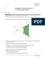 Álgebra Matricial y Geometría Analítica: Segunda Práctica Dirigida Ejercicios Semestre Académico 2022 - 2