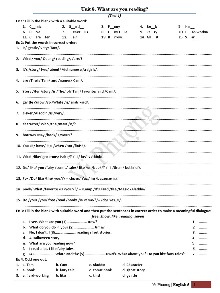 Reading Exercises for English Learners | PDF | Fairy Tales