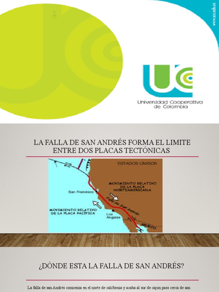 Extensión y Geología de la Falla San Andrés | PDF | Temblores | Falla ...