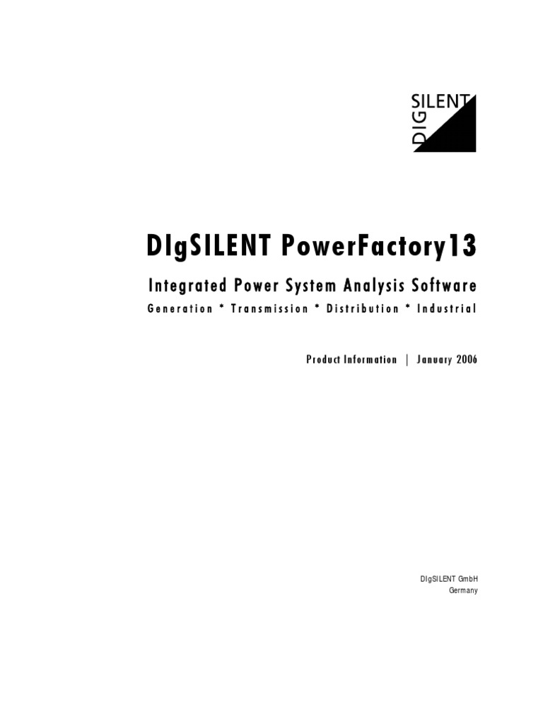 DIgSILENT PowerFactory Overview | PDF | Electric Power System | Databases
