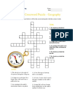 Advanced Crossword Puzzle, Geography