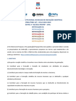 EDITAL PIBIC UFAL 2022-2023 - RETIFICAÇÃO 07