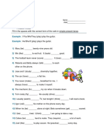 Present Tense Exercise 10