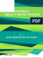 Chương 5. Quản Lý Rủi Ro Tín Dụng